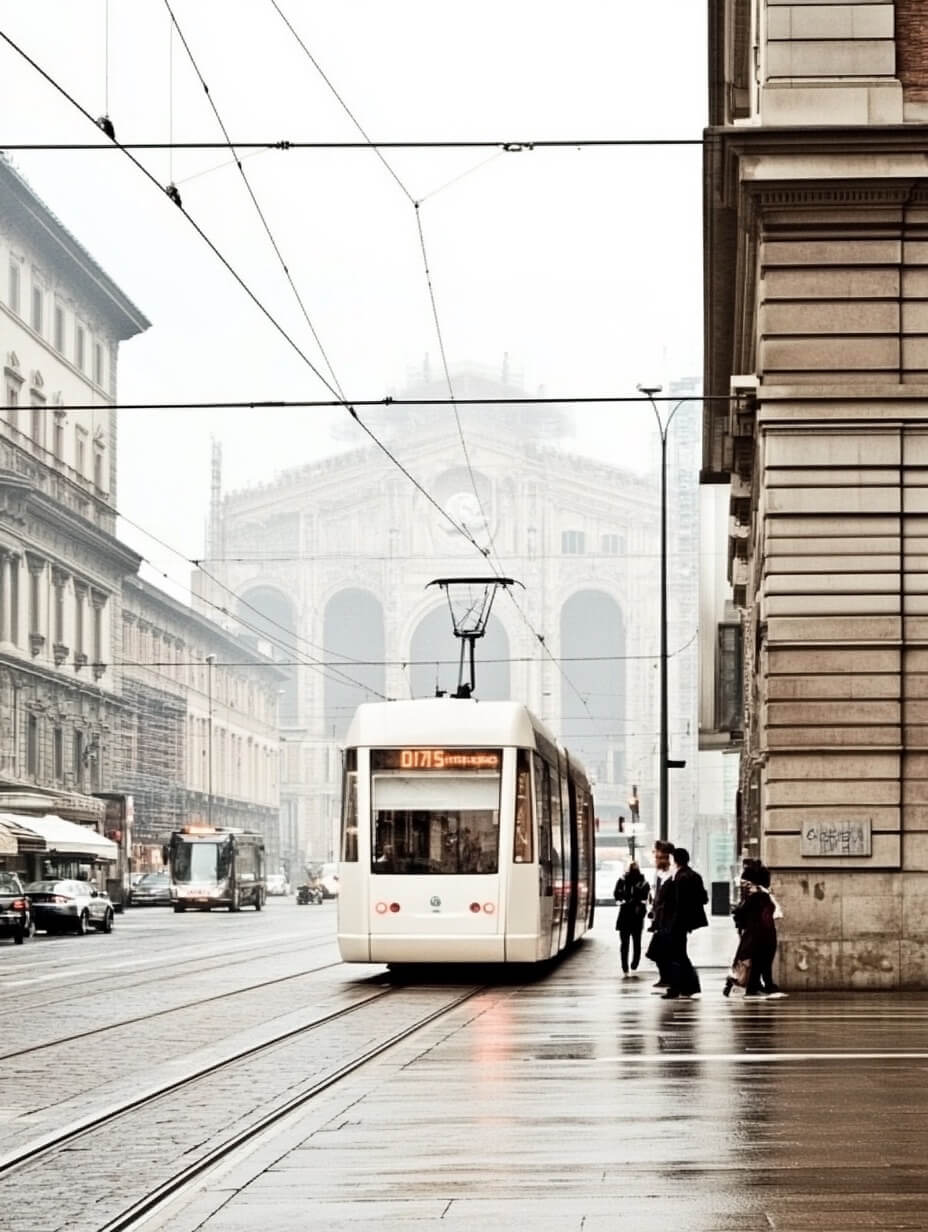 Tram in European city representing how the scaling equation can simplify business models to multiply revenue and lifestyle freedom.
